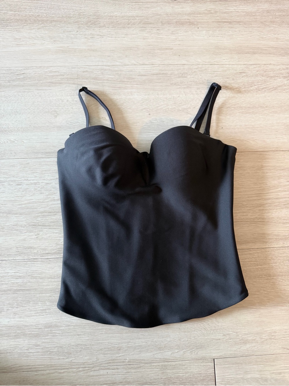 Skims black corset top small